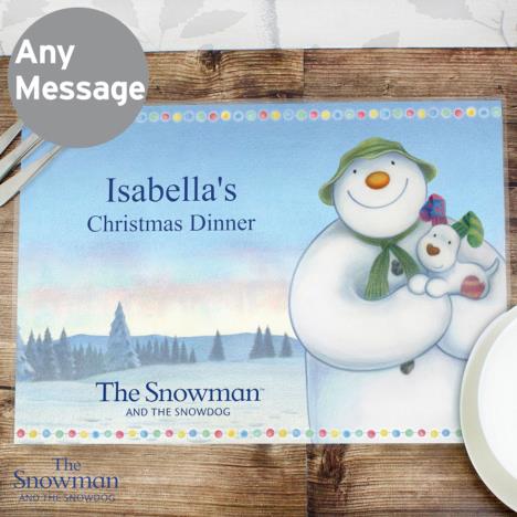 Personalised The Snowman & The Snowdog Placemat Extra Image 1